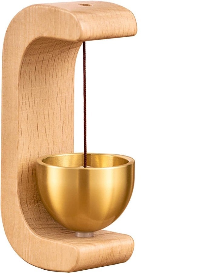 Sinbyuer Wooden Door Brass Bells, Wind Chime | Magnetic Bell Opening, Chimes for Business & Home -Without Wire Send Adhesive Tape, Dopamine Magnetic Store Entrance Refrigerator, Room, Restaurant - Image 1